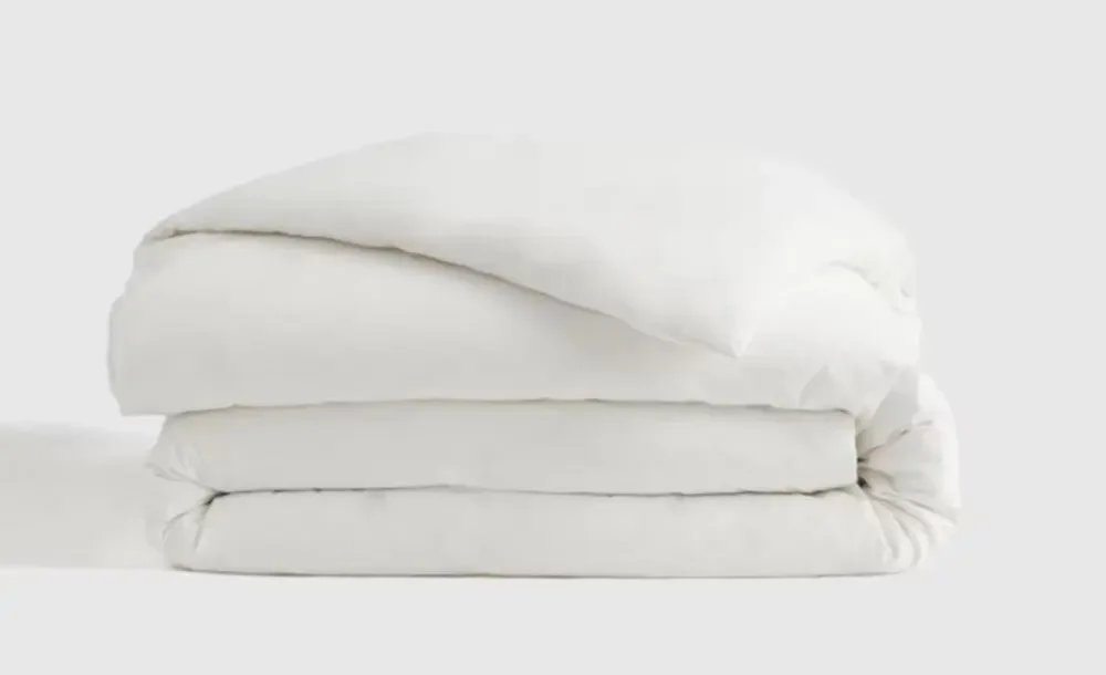 Quince Brushed Cotton Duvet Cover TWIN White NEW Organic Cotton NO INSERT /SHAMS